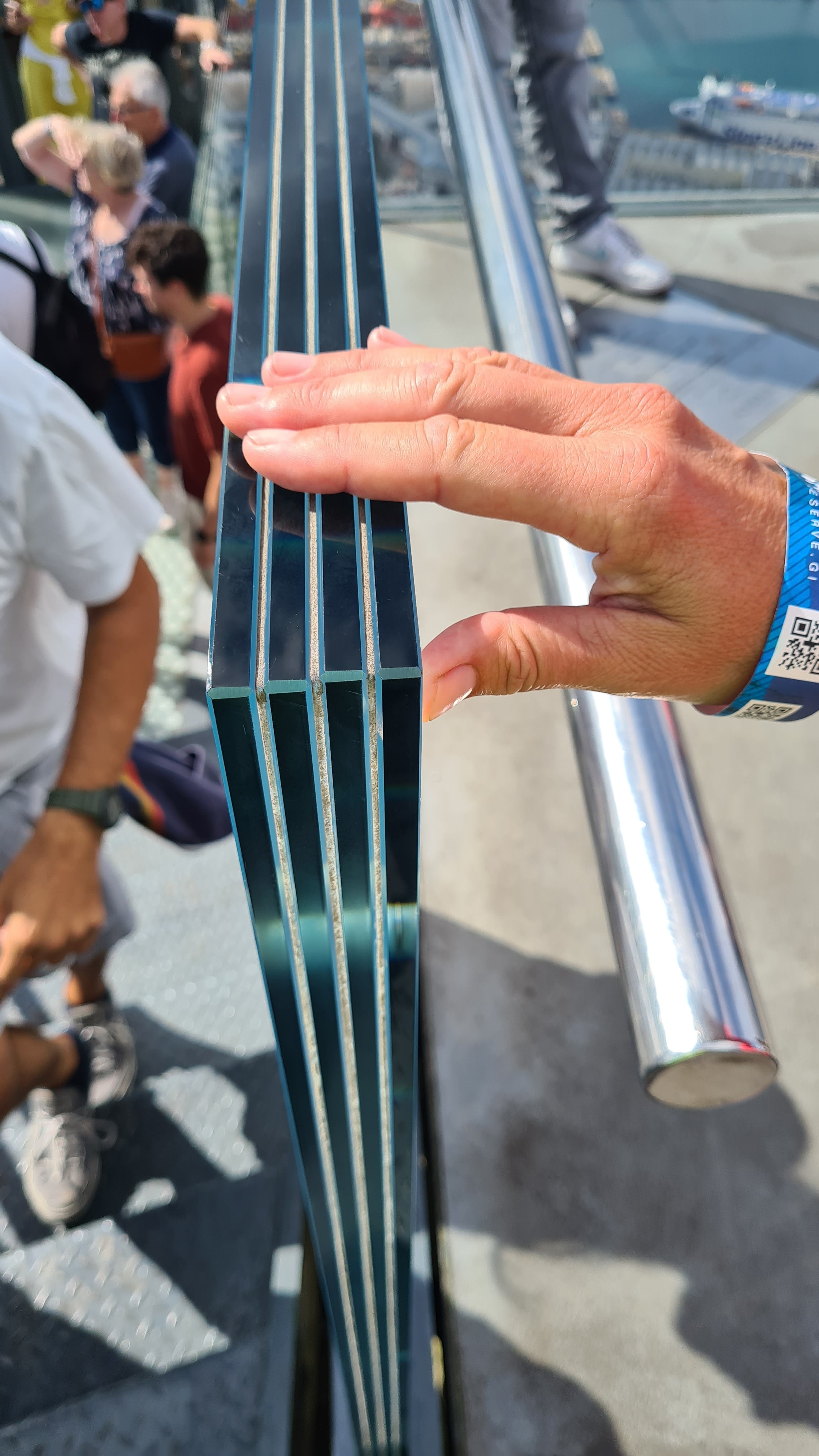 Panzerglas am Skywalk